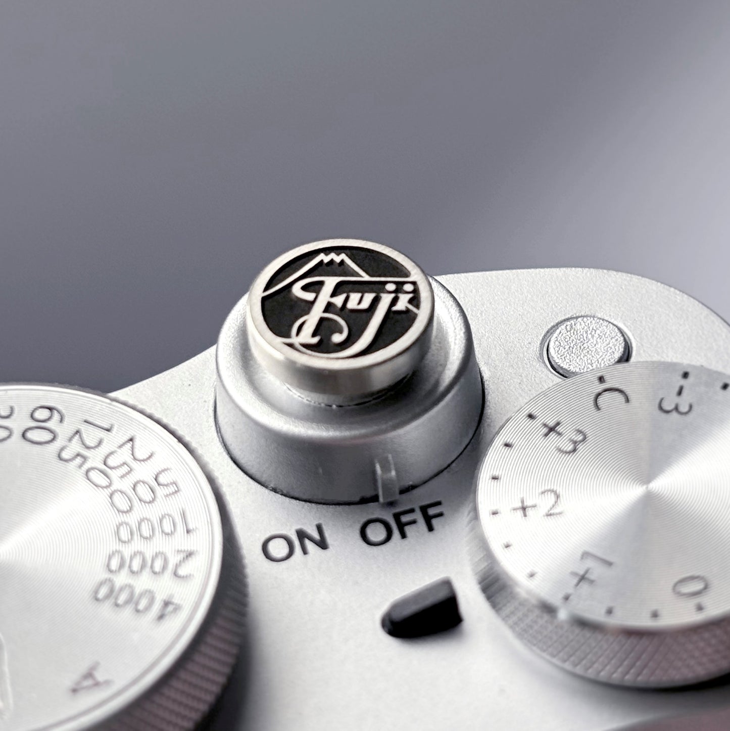 Custom Engraved Silver Shutter Button for Fujifilm X Series