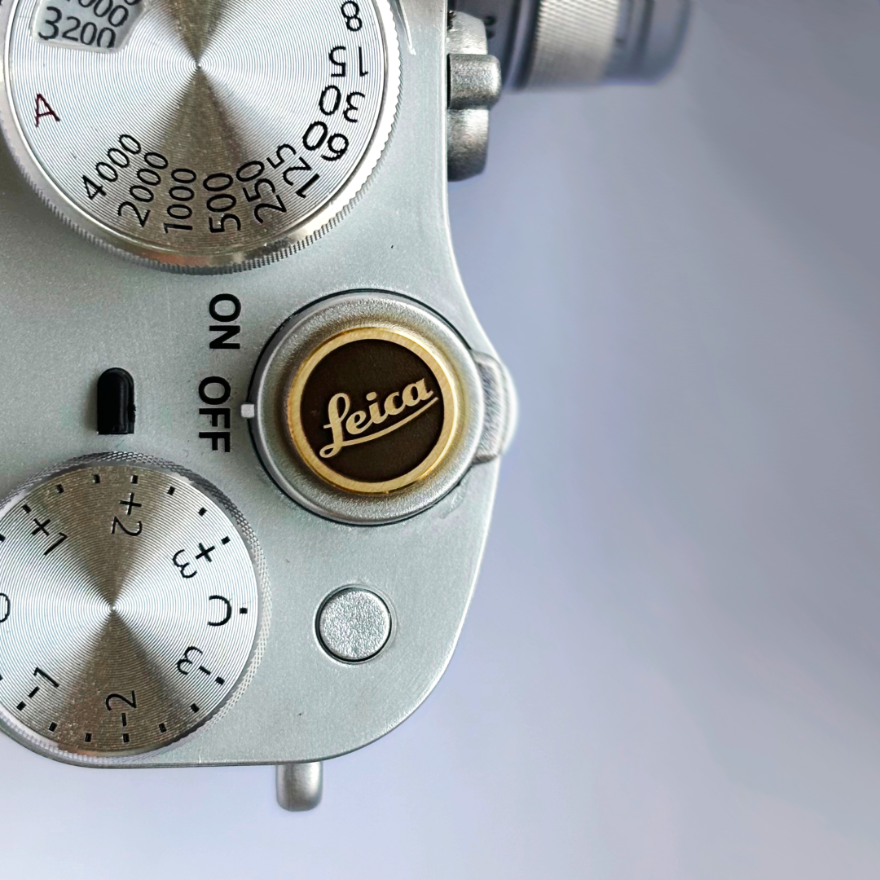 leica m camera gold shutter accessory