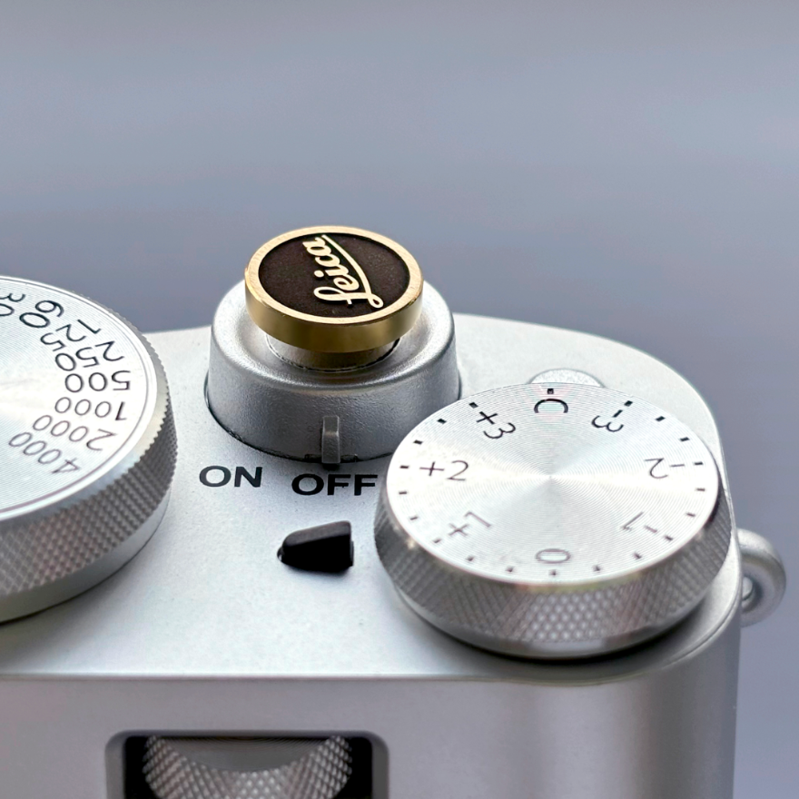 Summit – Gold Brass Shutter Button for Leica Cameras