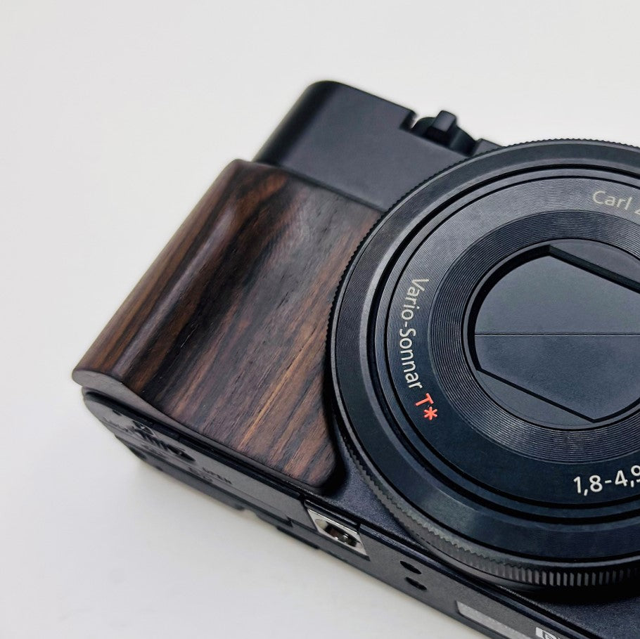 Sony RX100 Grip in black wood