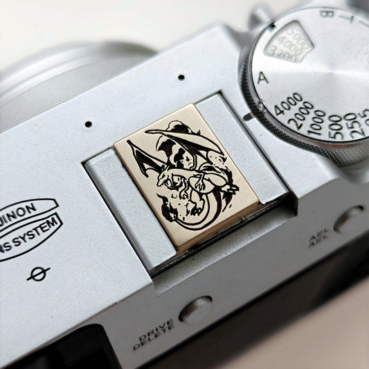 Charizard - Gold Camera Hot Shoe Cover