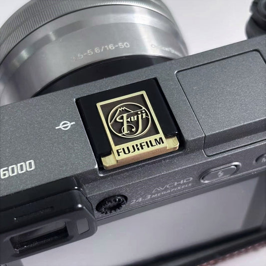 engraved square fujifilm hot shoe protector