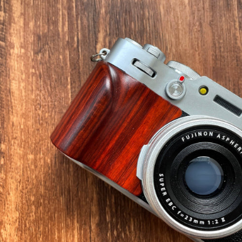 red wood fuji x100vi camera grip