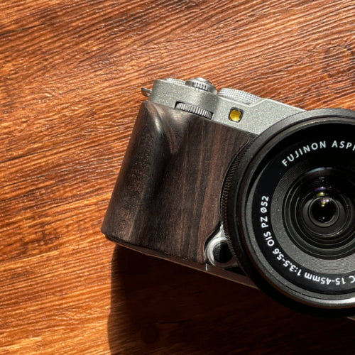 Fuji xm5 camera wood grip black