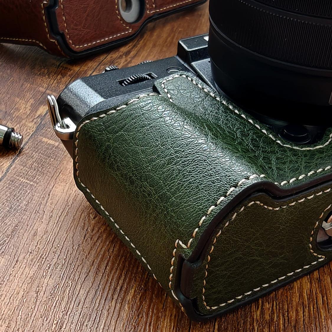 Fuji X-T30 Leather Half Case – Vegan Leather Camera Protection