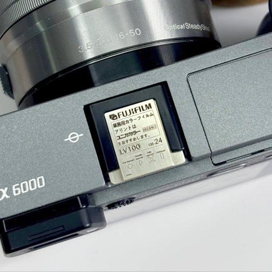 fujifilm x100v silver hot shoe cover on camera