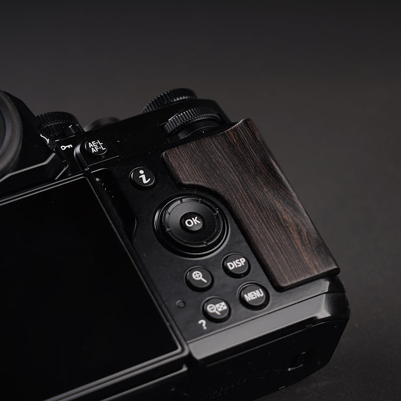 nikon zf wooden thumb grip vintage style