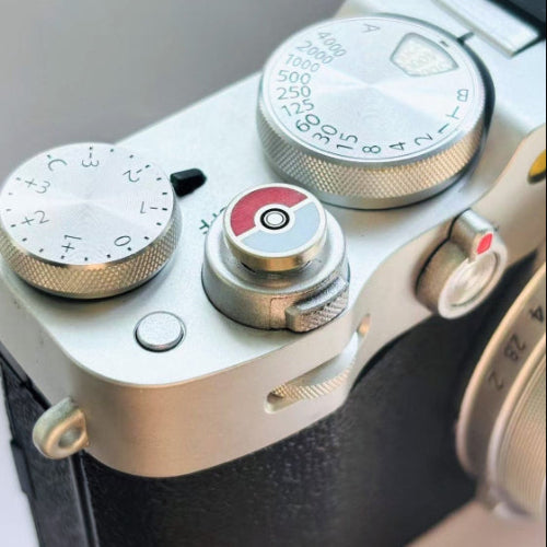 White copper camera soft release for Nikon Zf