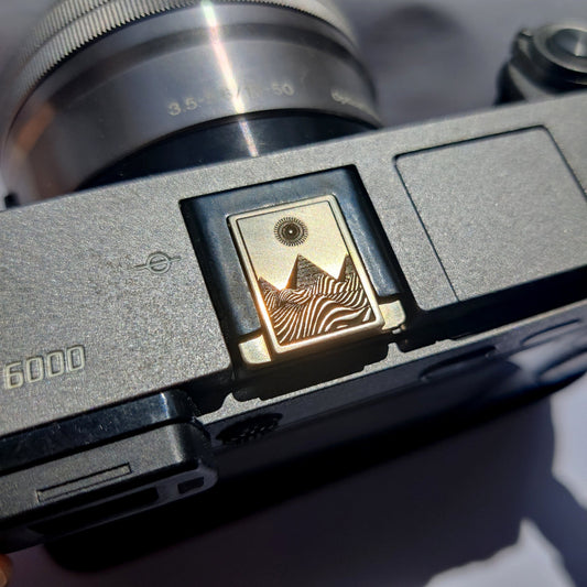 desert pyramid design camera accessory top angle