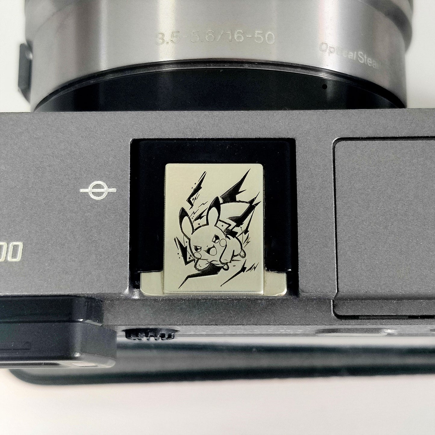 silver pikachu camera hot shoe cover
