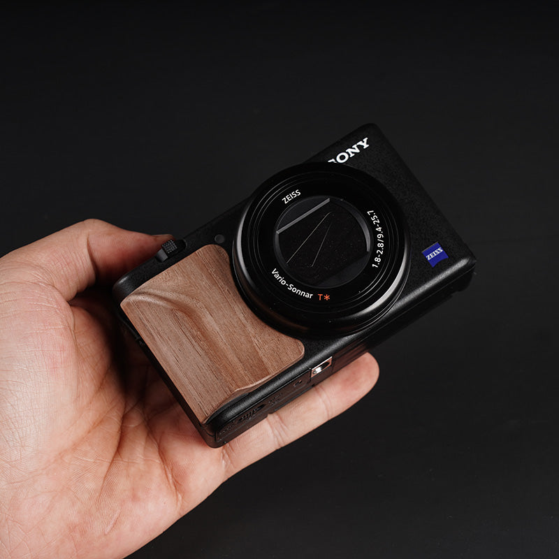 wooden camera grip for vlog