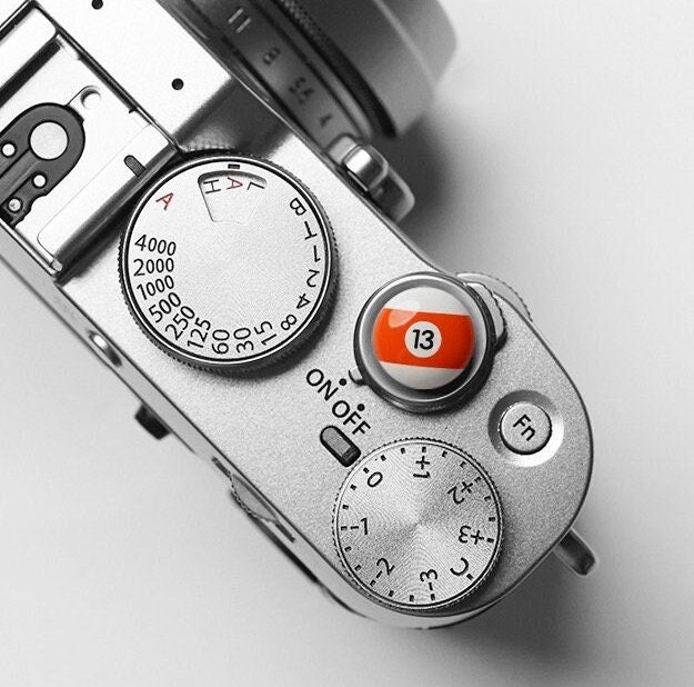 pool ball design retro brass shutter for Nikon / Fujifilm / Leica