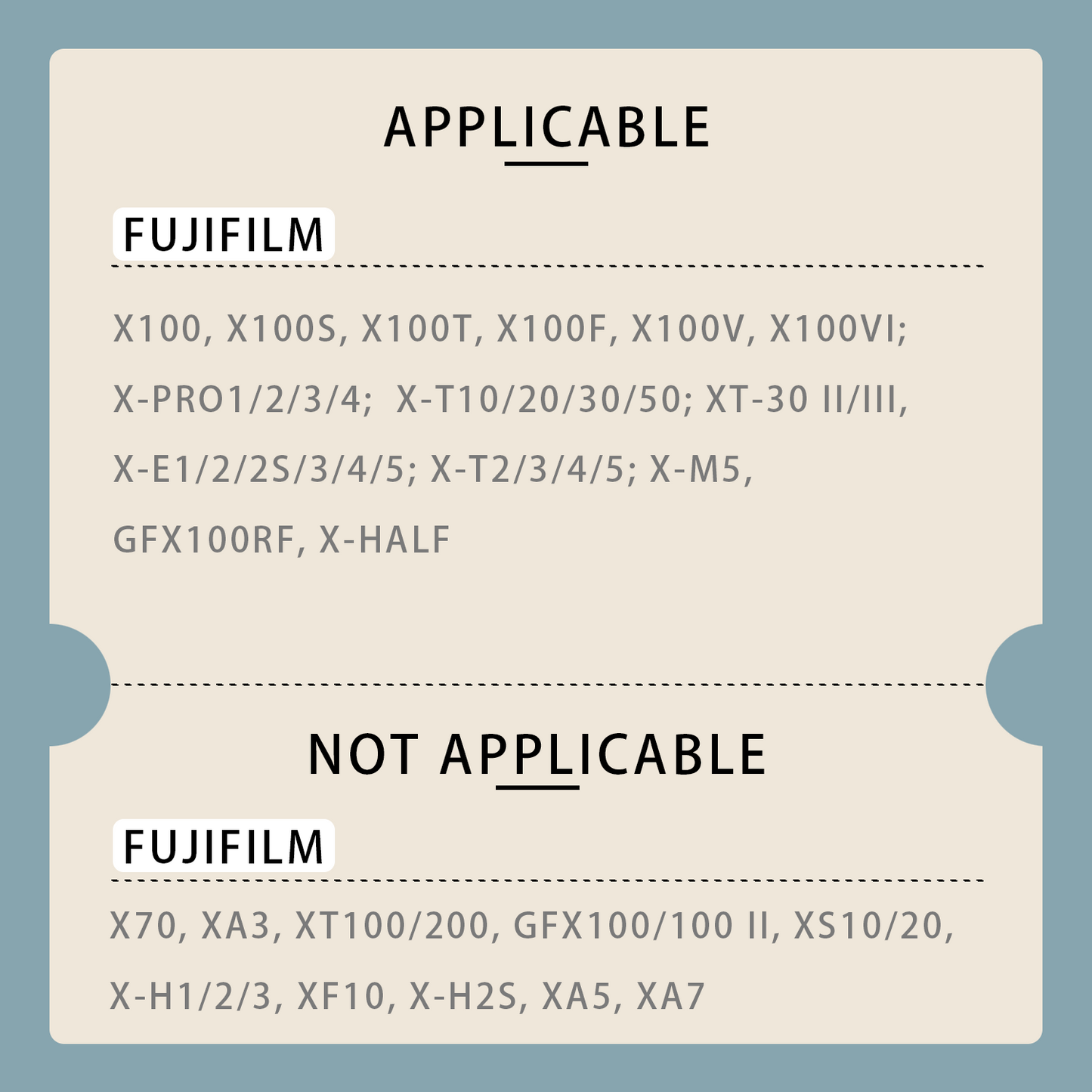 X100 - Camera Hot Shoe Cover for FUJIFILM