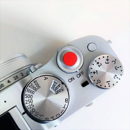 minimal camera soft shutter button red