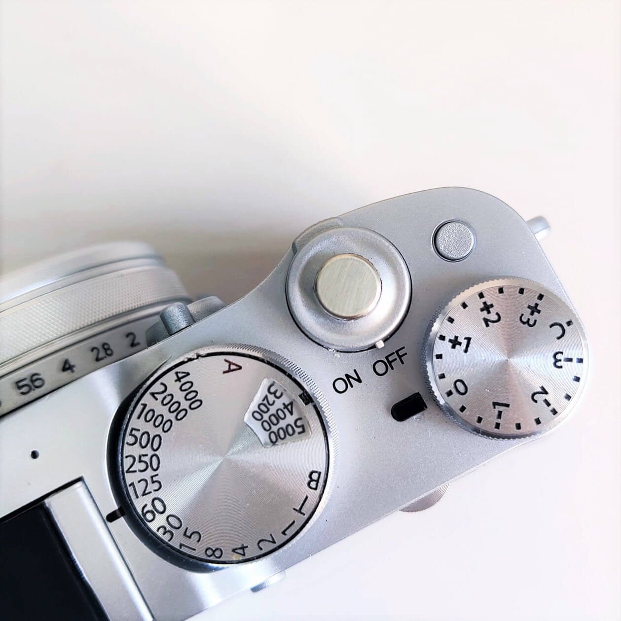 7mm silver metal shutter button