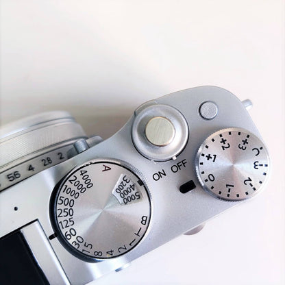 7mm silver metal shutter button