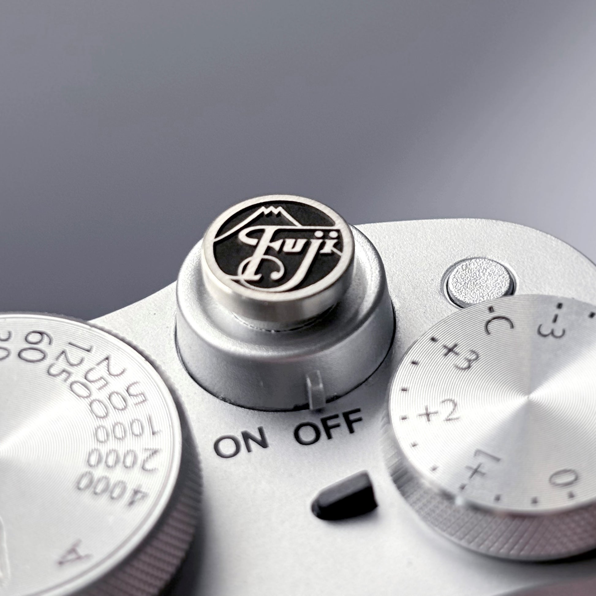 Custom Engraved Silver Shutter Button for Fujifilm X Series