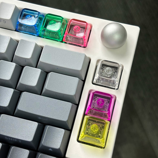 High Clear Blank 1U XDA Keycap