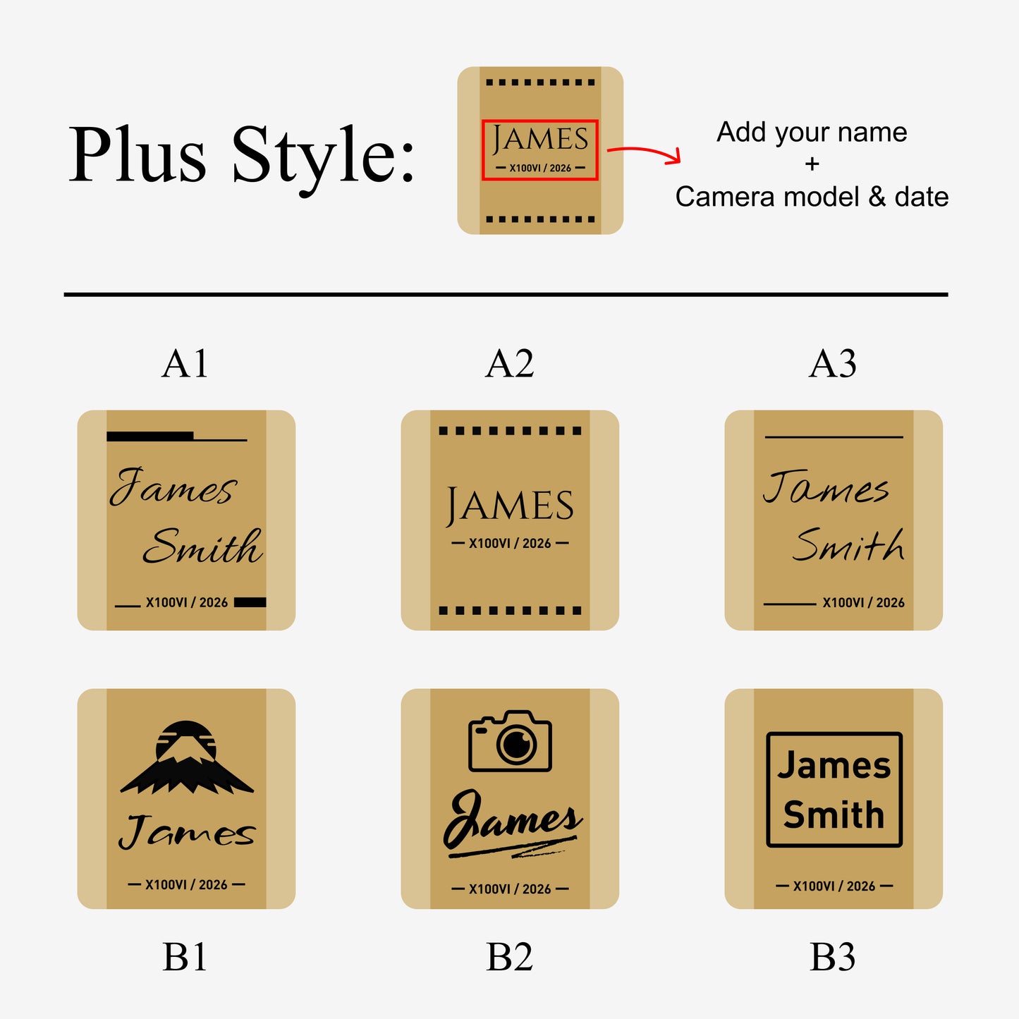 Personalized Name Engraved Hot Shoe Cover