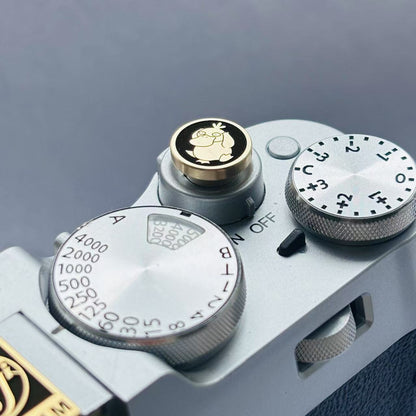 Silberner Pokeball Kamera-Auslöserknopf