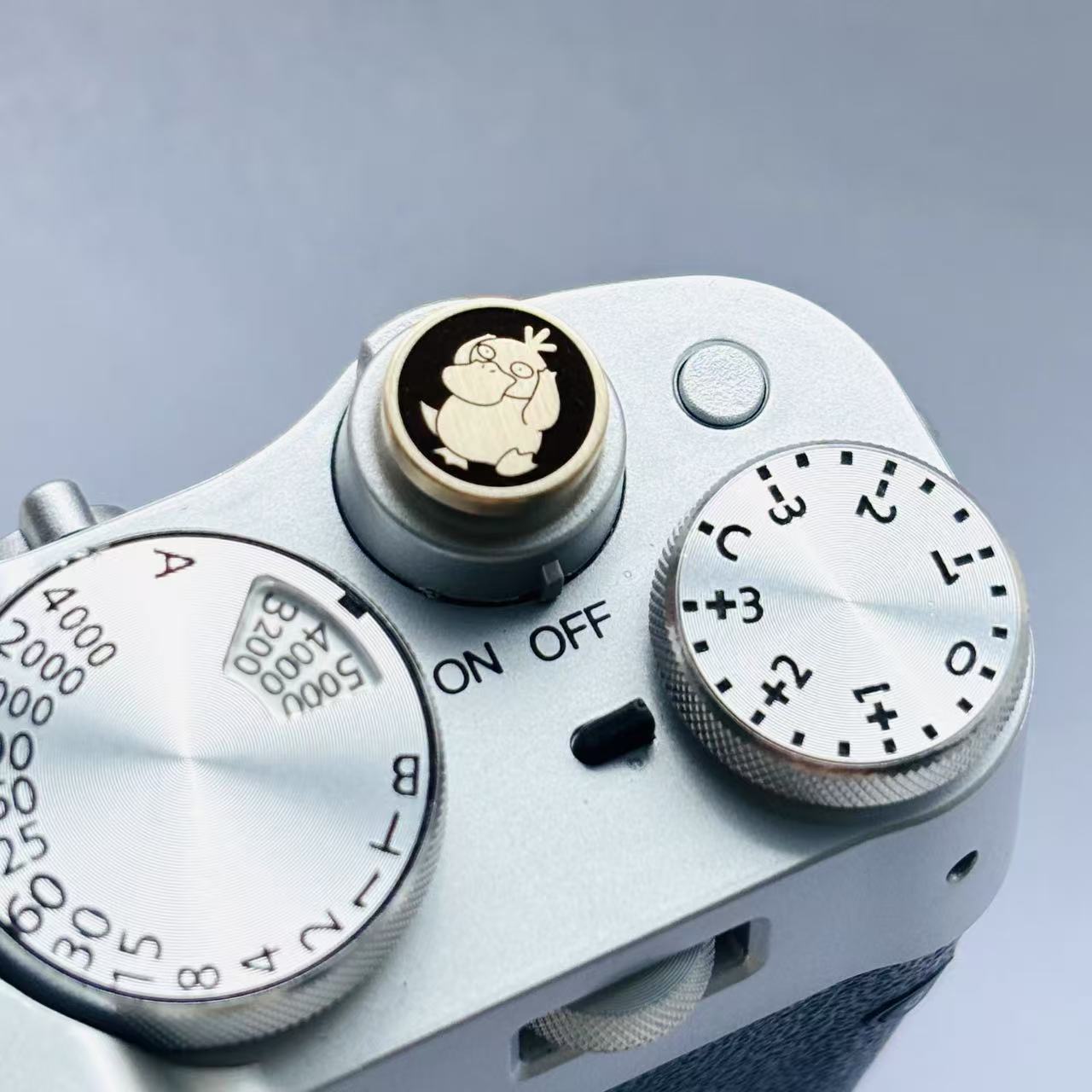 Silberner Pokeball Kamera-Auslöserknopf