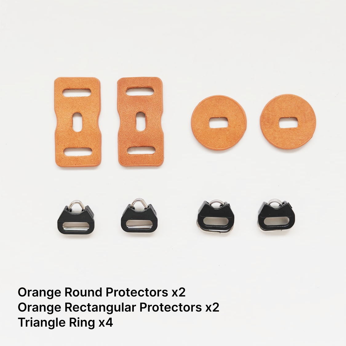 Camera Leather Lug Protector & Triangle Ring Set – Anti-Scratch Paint Guard