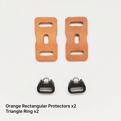 Camera Leather Lug Protector & Triangle Ring Set – Anti-Scratch Paint Guard