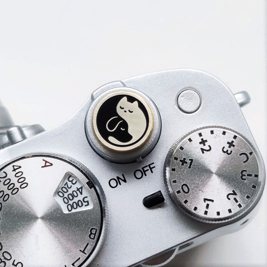 Dog & Cat Brass Camera Shutter Button - Threaded Soft Release