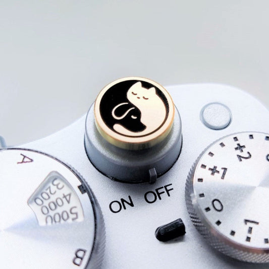 Dog & Cat Brass Camera Shutter Button - Threaded Soft Release