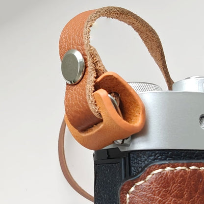 Camera Leather Lug Protector & Triangle Ring Set – Anti-Scratch Paint Guard