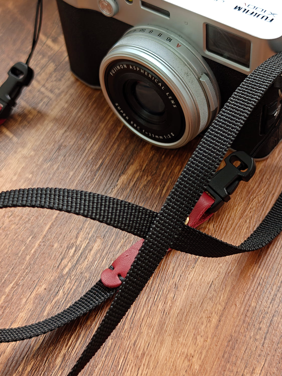 Canvas Camera Strap with Leather Connectors – 95cm Slim Neck Strap for DSLR & Mirrorless