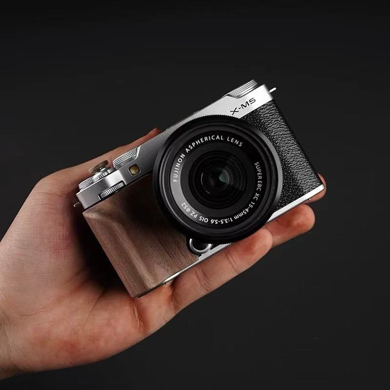 Fujifilm XM5 Wooden Grip – Camera Handle