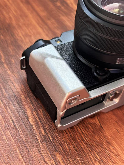 silver aluminum hand grip fujifilm x-m5