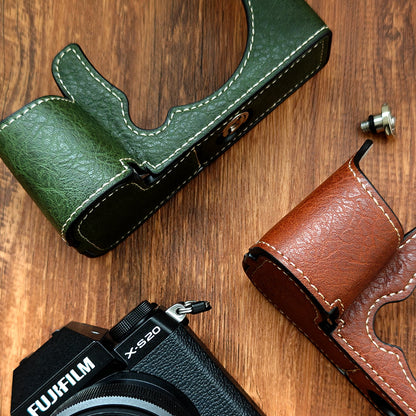 Fujifilm X-S20 Leather Half Case – Leather Camera Cover