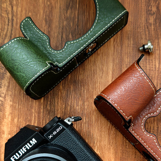 Fujifilm X-S20 Leather Half Case – Leather Camera Cover