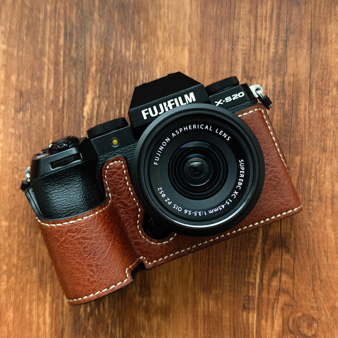 Fujifilm X-S20 Leather Half Case – Leather Camera Cover