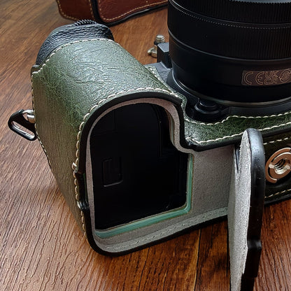 Fujifilm X-S20 Leather Half Case – Leather Camera Cover
