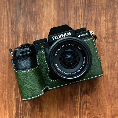 Fujifilm X-S20 Leather Half Case – Leather Camera Cover