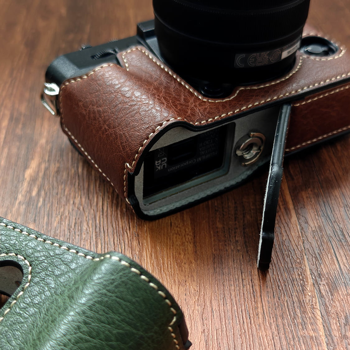Fuji X-T30 Leather Half Case – Vegan Leather Camera Protection