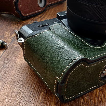 Fuji X-T30 Leather Half Case – Vegan Leather Camera Protection