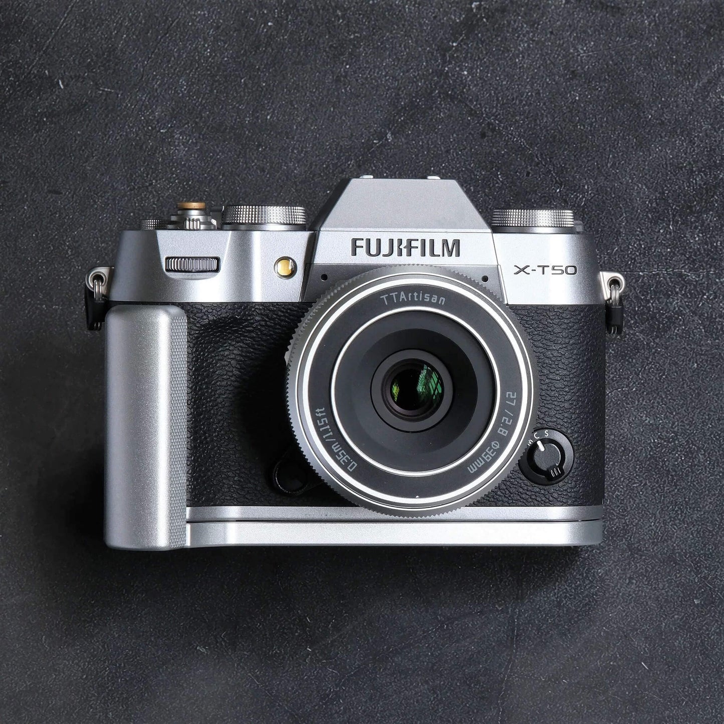 aluminum silver camera grip for fujifilm x-t50