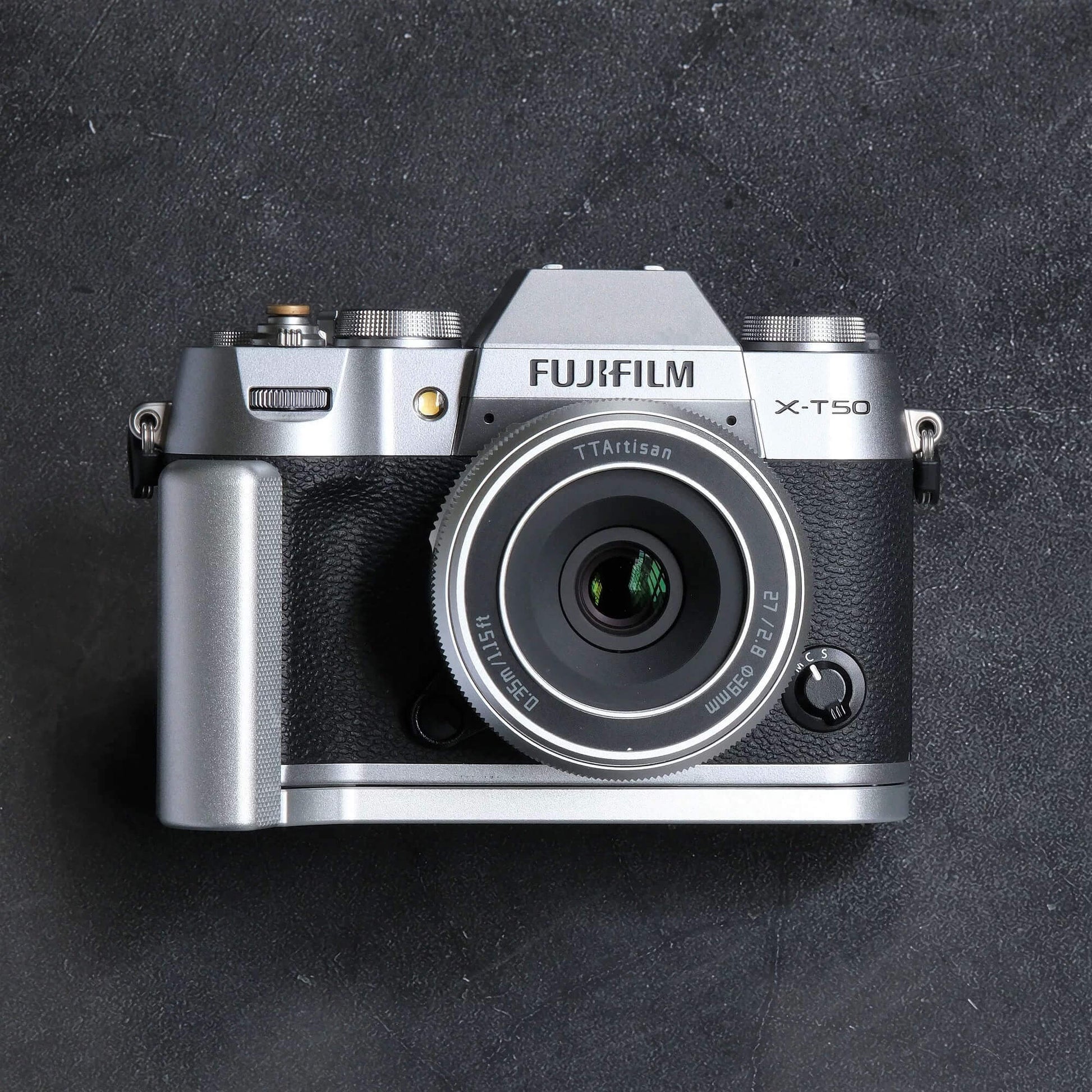 aluminum silver camera grip for fujifilm x-t50