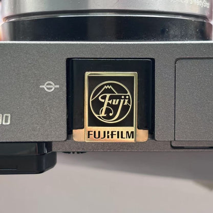 fujifilm square hot shoe cover gold brass design