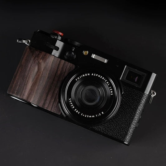 fujifilm x100vi camera grip wooden retro style