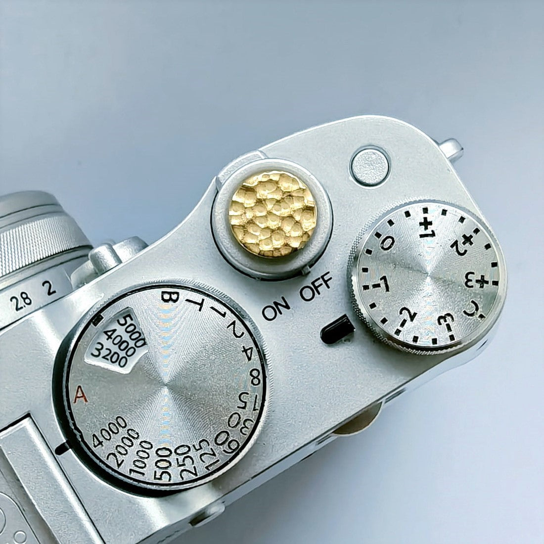 Hand Hammered Camera Shutter Button – Threaded Soft Release