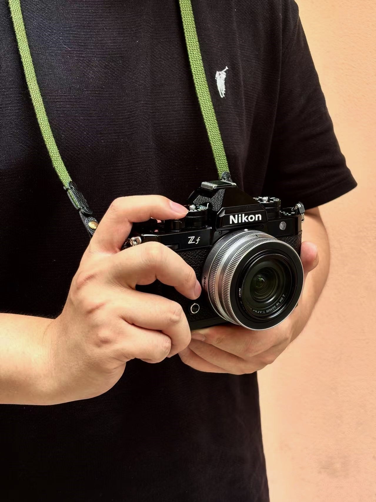 Canvas Camera Strap with Leather Connectors – 95cm Slim Neck Strap