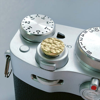 Hand Hammered Camera Shutter Button – Threaded Soft Release