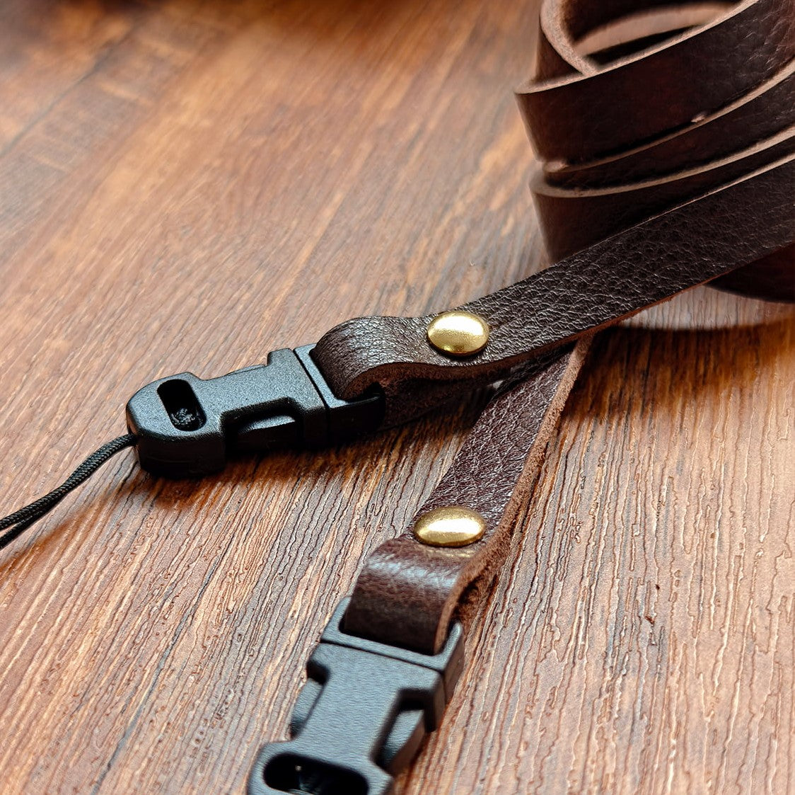 Brown Full-Grain Leather Camera Strap