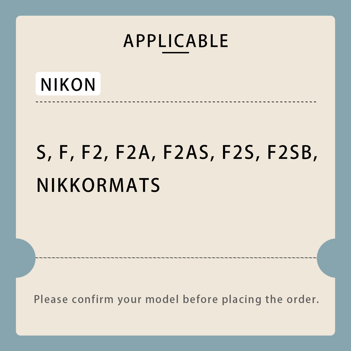 Raises - Camera Threaded Soft Shutter for Nikon F / F2 Series