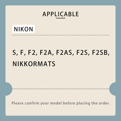 Raises - Camera Threaded Soft Shutter for Nikon F / F2 Series
